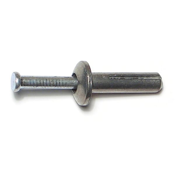 Midwest Fastener Nail Drive Anchor, 1/4" Dia., 1" L, Steel Zinc Plated, 100 PK 04066 - main